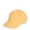 Šviesiai oranžinė unisex beisbolo kepuraitė kepurė su snapeliu Adidas New Logo Embroidered KE8272.