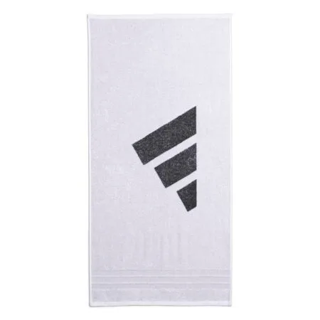 Baltas kompaktiškas sportinis medvilninis rankšluostis sporto salei Adidas Performance Towel Small KE7412.