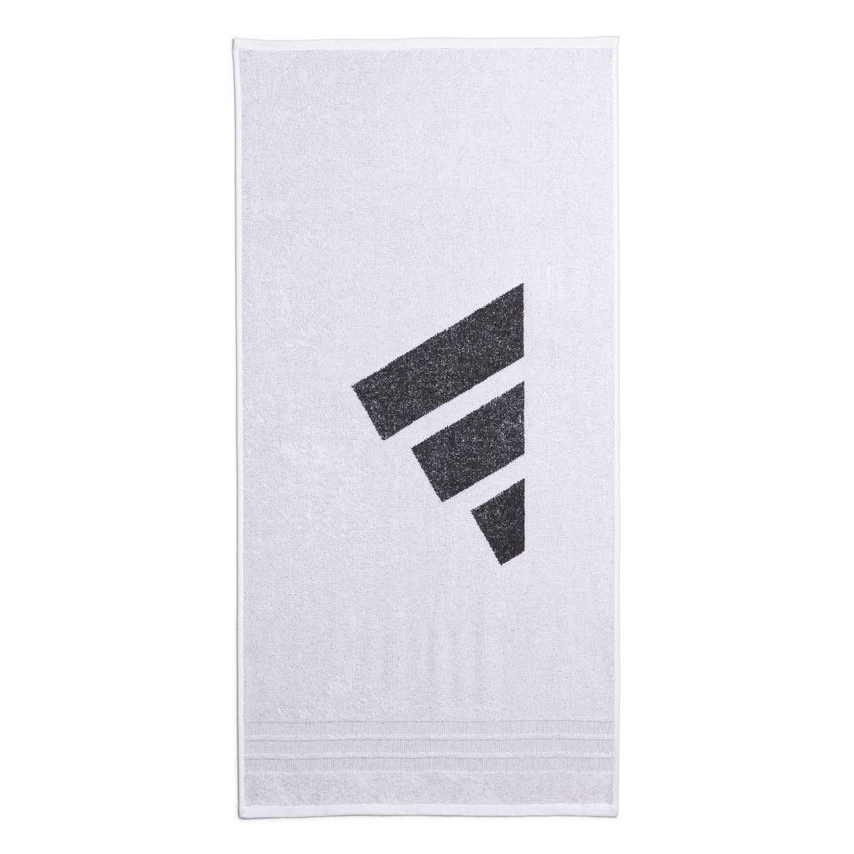 Baltas kompaktiškas sportinis medvilninis rankšluostis sporto salei Adidas Performance Towel Small KE7412.