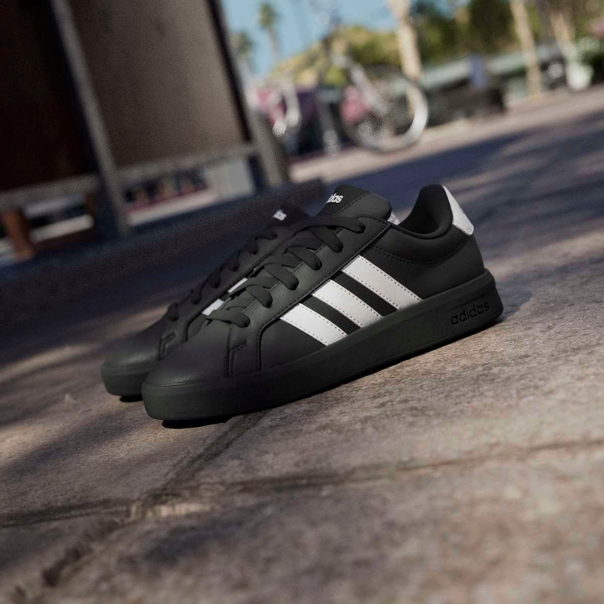 Adidas Grand Court 3.0 J KJ4367 – Juodi Laisvalaikio Vaikiški Kedai - Image 9