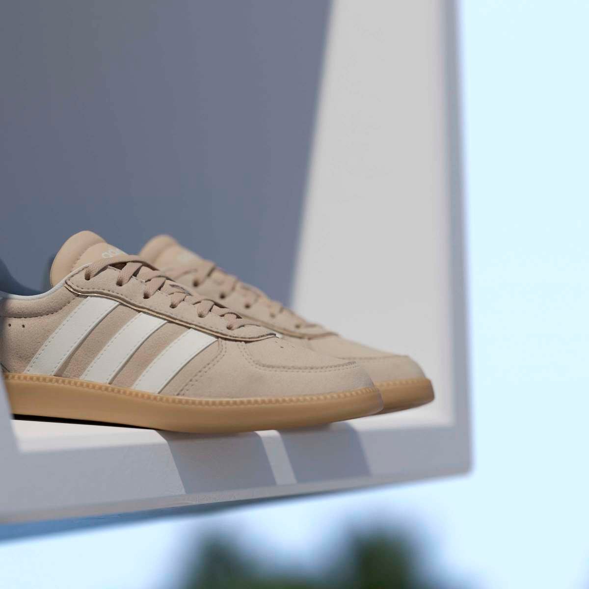 Adidas Breaknet Sleek J KI6500 – Smėlio Spalvos Zomšiniai Kedai - Image 9