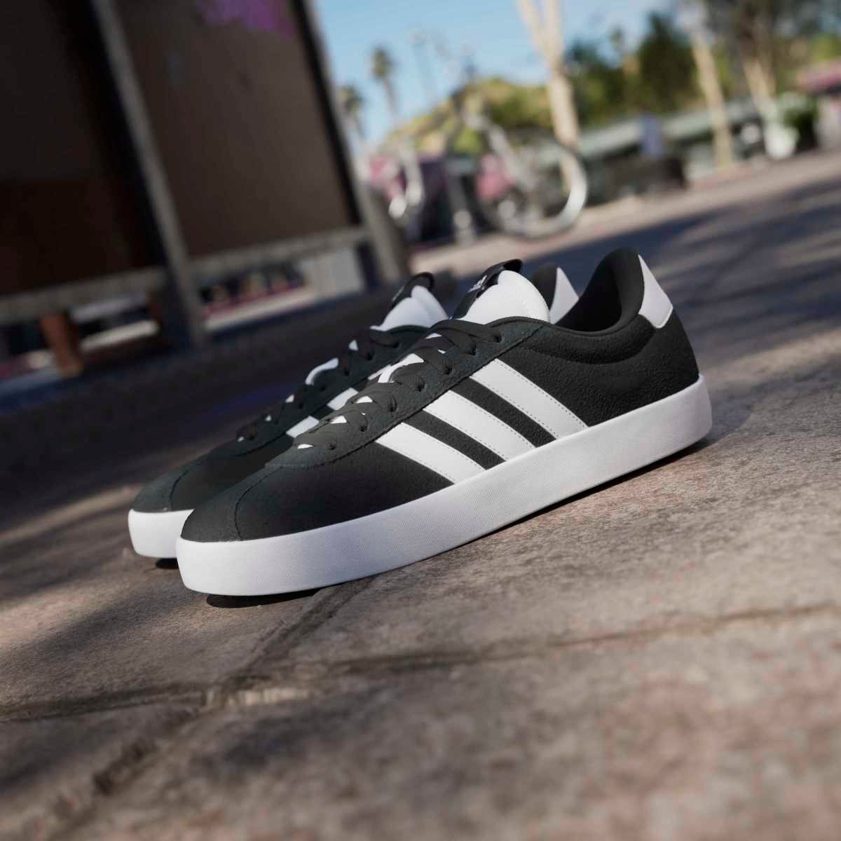 Adidas VL Court 3.0 ID6278 – Juodi Vyriški Zomšiniai Kedai - Image 9