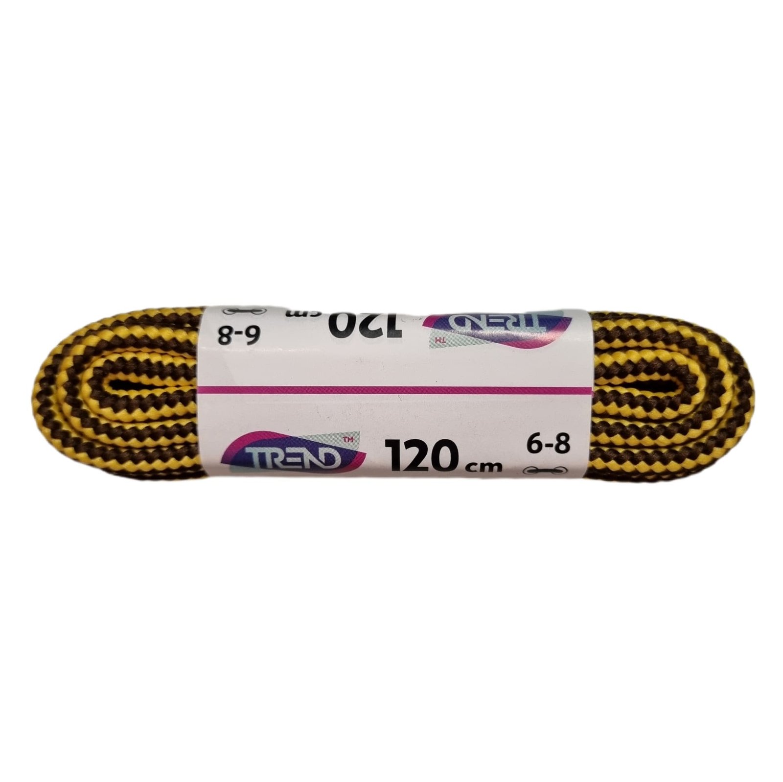 Batų Raišteliai Bama 120cm Apvalūs Geltona su Ruda 987035 - Image 5
