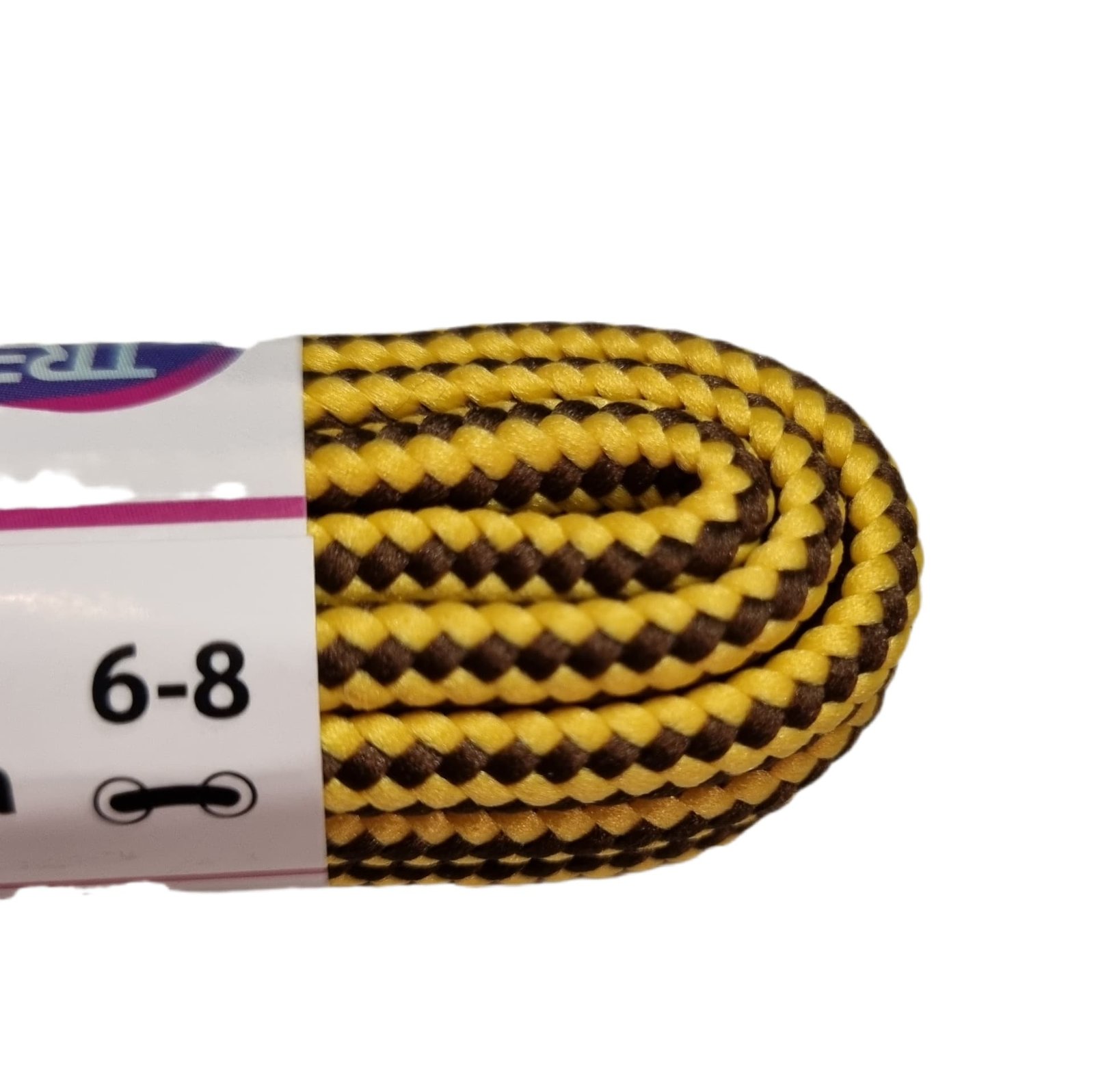 Batų Raišteliai Bama 120cm Apvalūs Geltona su Ruda 987035 - Image 4