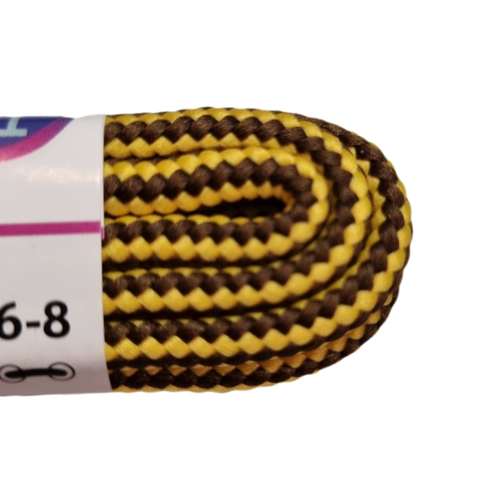 Batų Raišteliai Bama 120cm Apvalūs Geltona su Ruda 987035 - Image 3