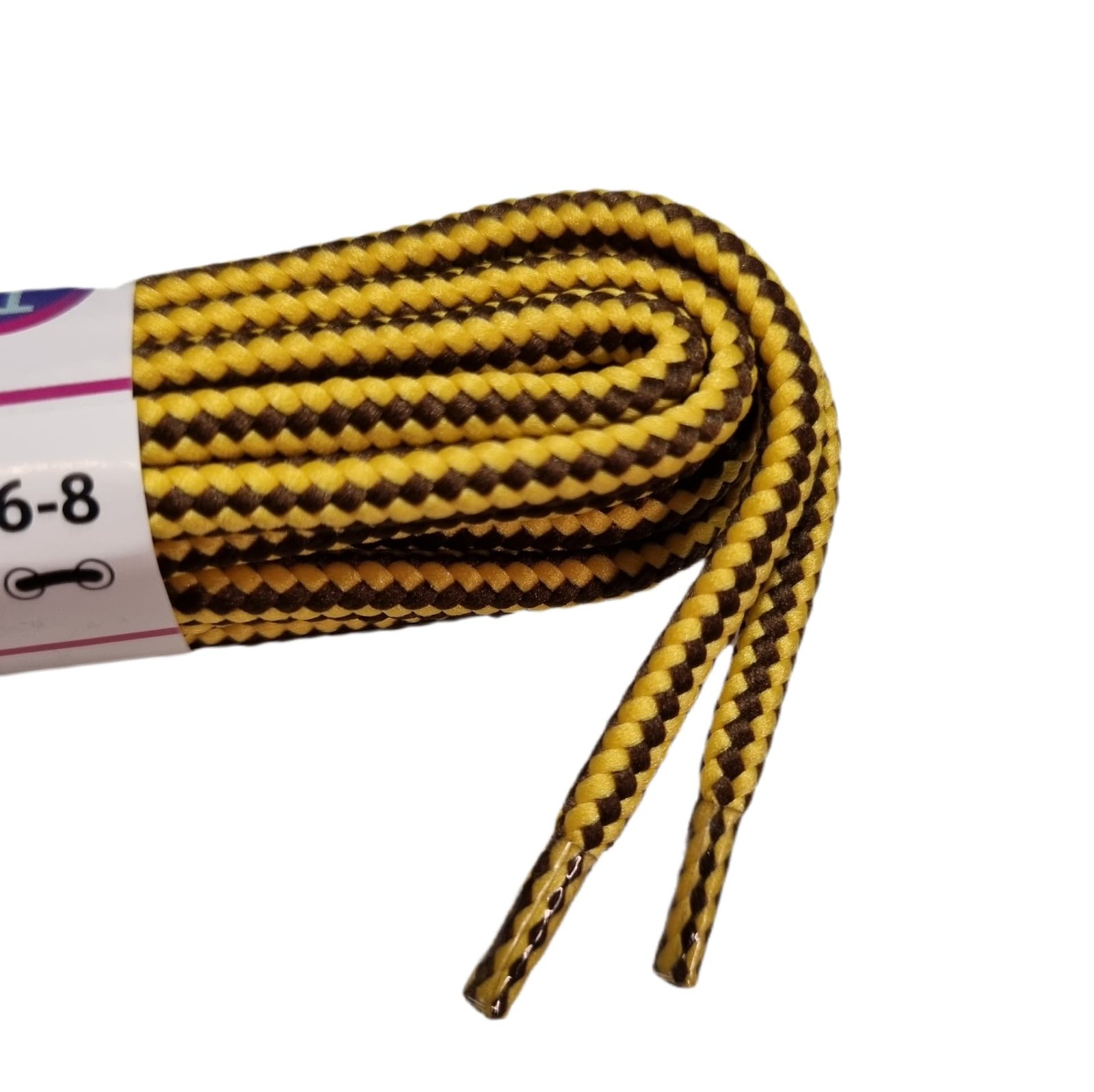Batų Raišteliai Bama 120cm Apvalūs Geltona su Ruda 987035 - Image 2