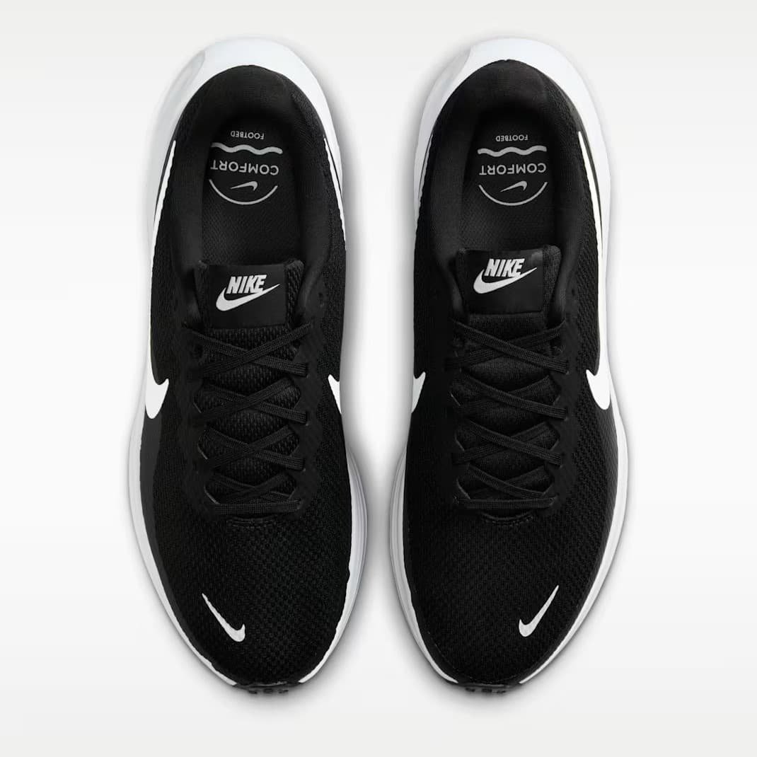 Nike Revolution 8 Wide HQ1996-001 | Juodi Bėgimo Batai Plačiai Pėdai - Image 2