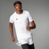 Balti vyriški bėgimo marškinėliai sportinė maikutė Adidas Adizero Essentials IN1157.