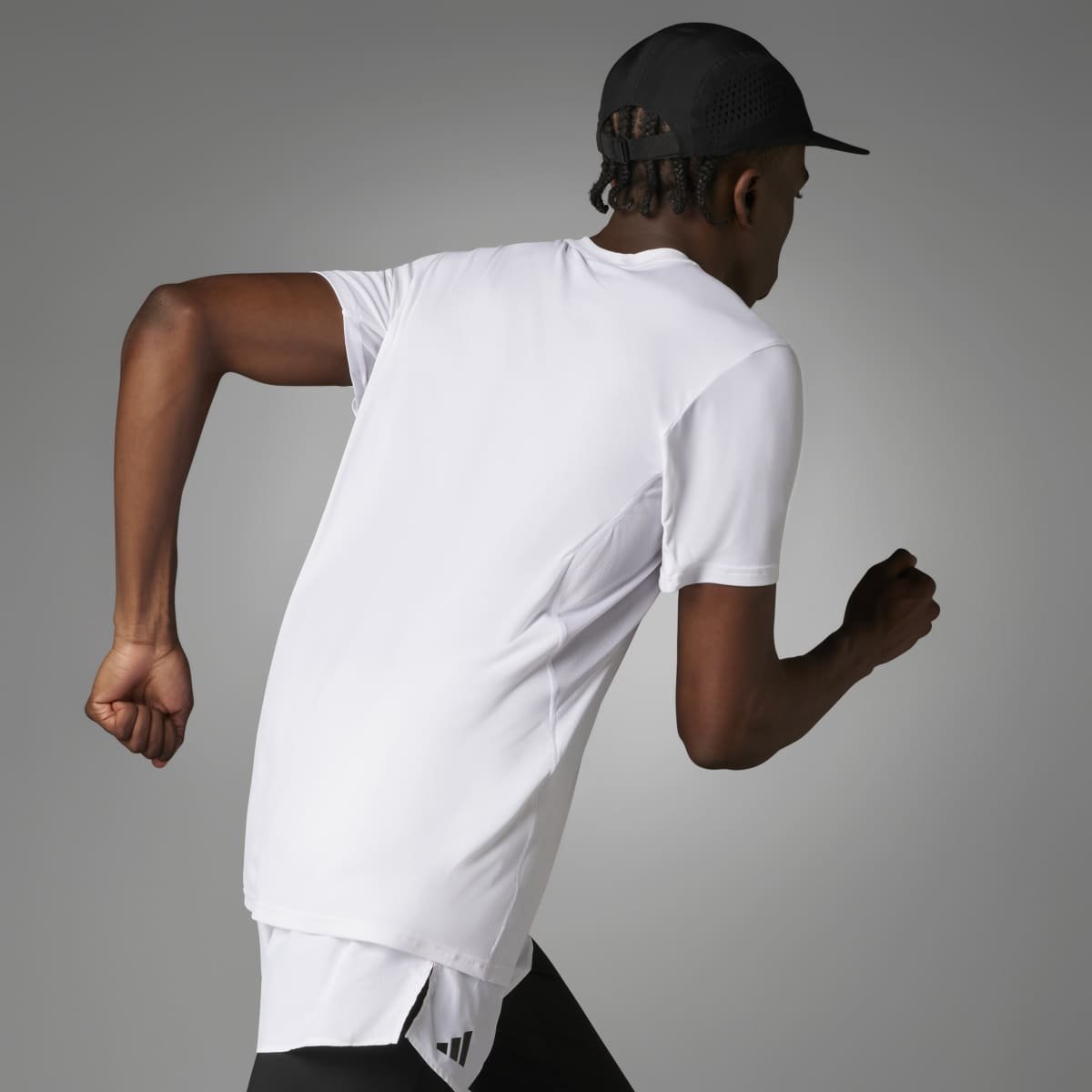 Adidas Adizero Essentials IN1157 | Balti Vyriški Bėgimo Marškinėliai - Image 2