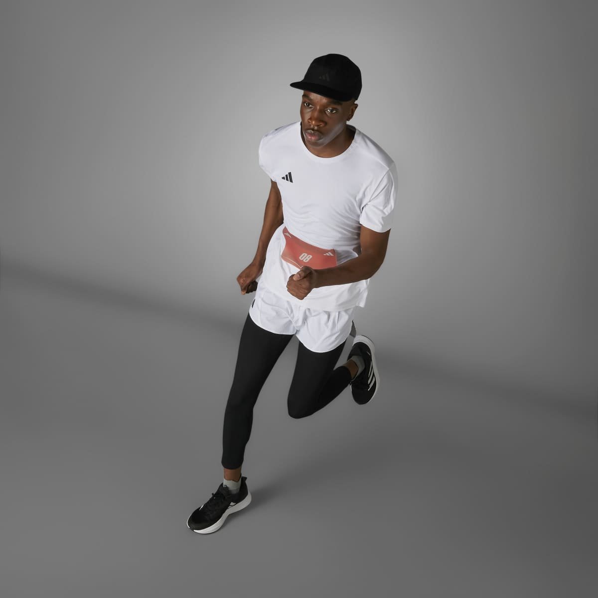 Adidas Adizero Essentials IN1157 | Balti Vyriški Bėgimo Marškinėliai - Image 3