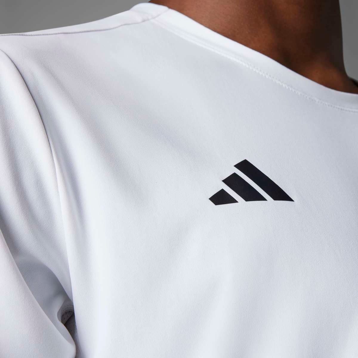 Adidas Adizero Essentials IN1157 | Balti Vyriški Bėgimo Marškinėliai - Image 4