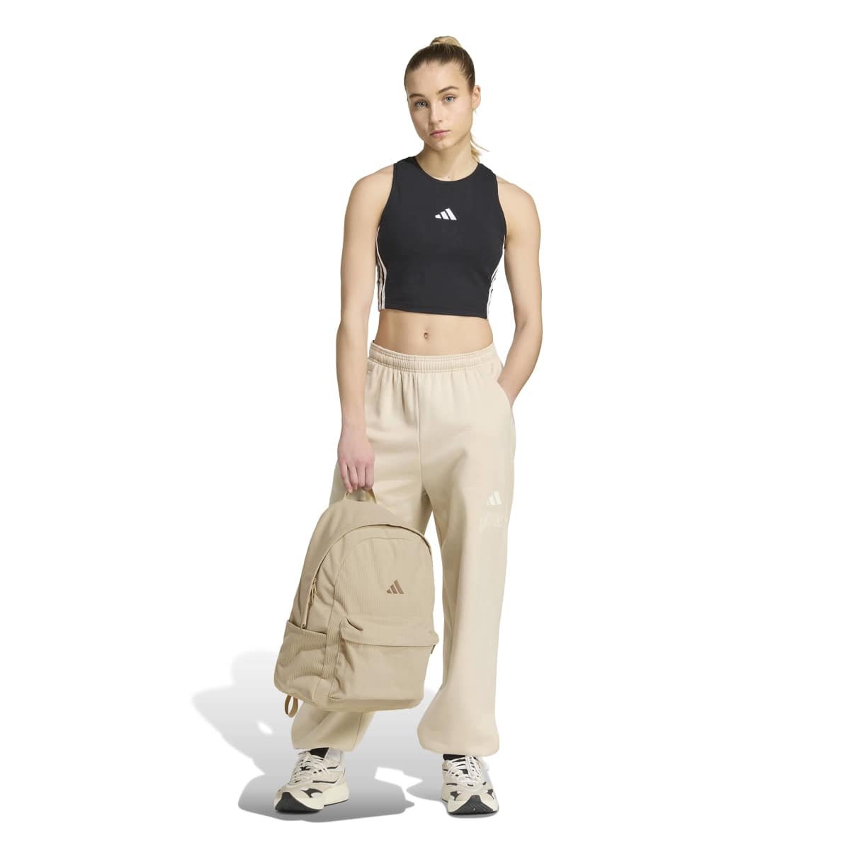 Adidas KH4601 | Smėlio Spalvos Velvetinė Kuprinė (27,4 L) - Image 8