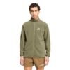 Žalias chaki vyriškas flisinis džemperis bliuzonas žygiams su užtrauktuku Adidas Terrex Multi Full Zip Fleece KY9785.