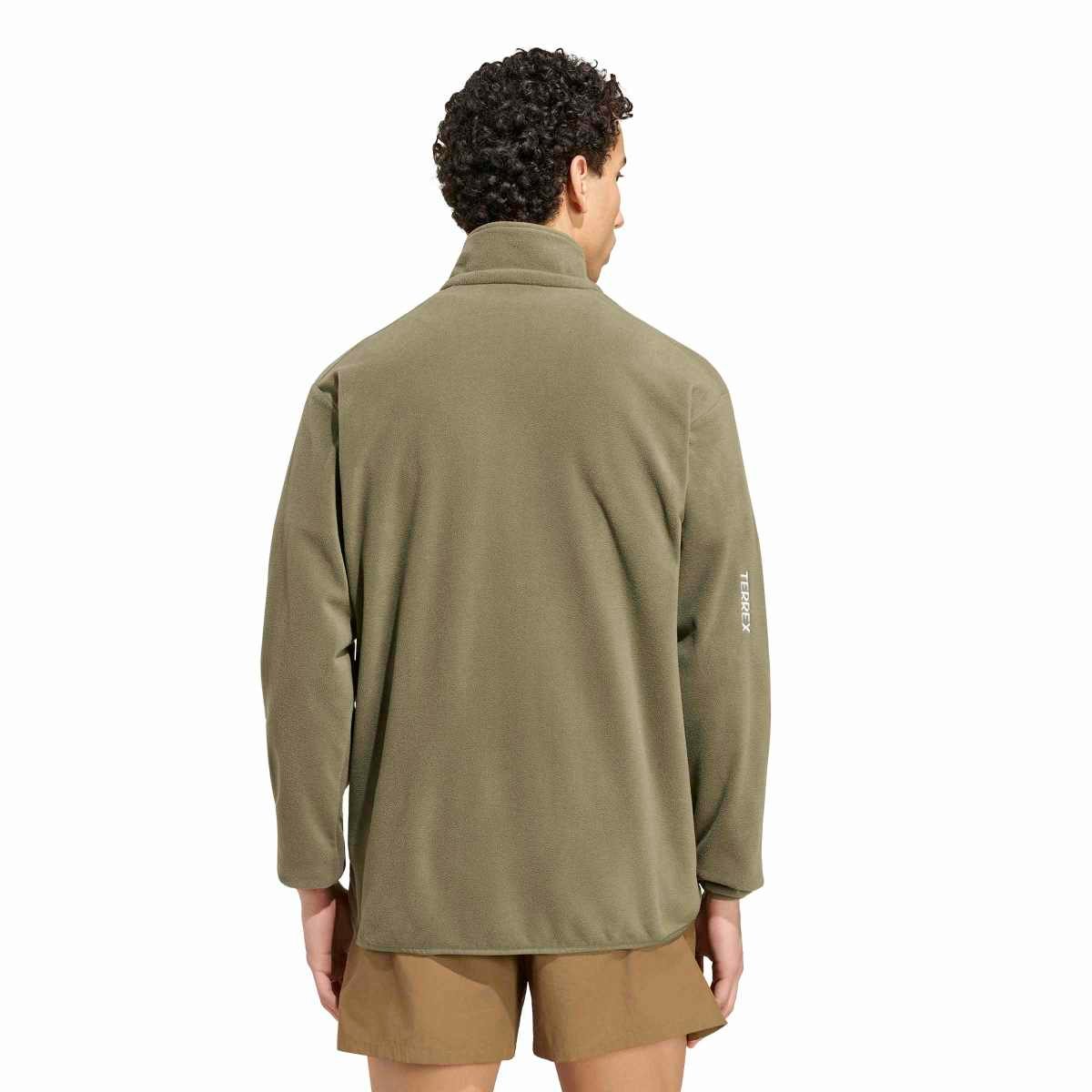 Adidas Terrex Polar Fleece Jacket KY9785 | Žalias Vyriškas Flisinis Džemperis Žygiams - Image 2