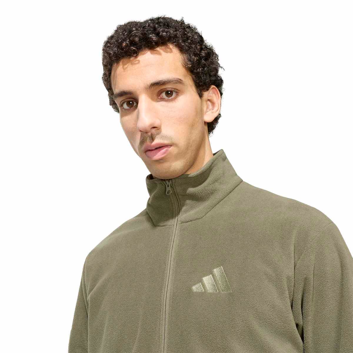 Adidas Terrex Polar Fleece Jacket KY9785 | Žalias Vyriškas Flisinis Džemperis Žygiams - Image 4
