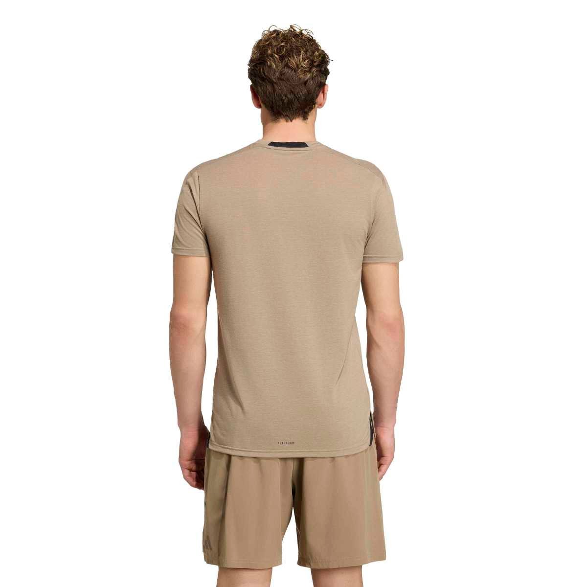 Adidas D4T KS3815 | Smėlio Spalvos Vyriški Sportiniai Marškinėliai - Image 3
