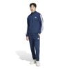 Tamsiai mėlynas vyriškas sportinis kostiumas medvilniniai treningai Adidas Essentials 3-Stripes KZ2433.