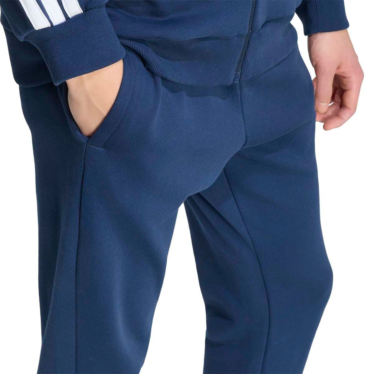 Adidas 3s FT Tracksuit KZ2433 | Mėlynas Vyriškas Medvilninis Sportinis Kostiumas - Image 5
