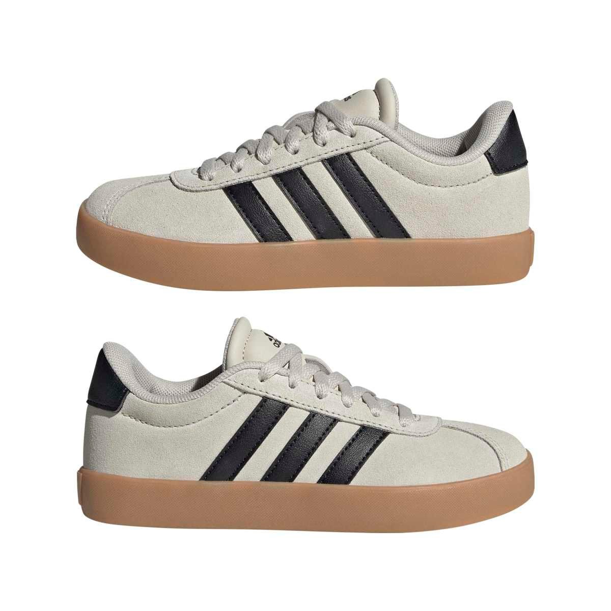 Adidas VL Court 3.0 KI6493 | Smėlio Spalvos Vaikiški Kedai - Image 10