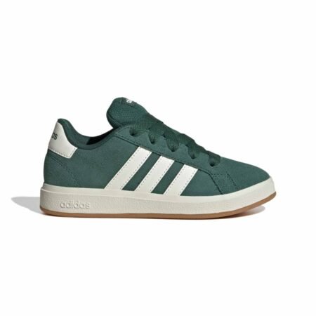 Žali vaikiški paauglių laisvalaikio batai sportbačiai kedai Adidas Grand Court 00s JP5893.