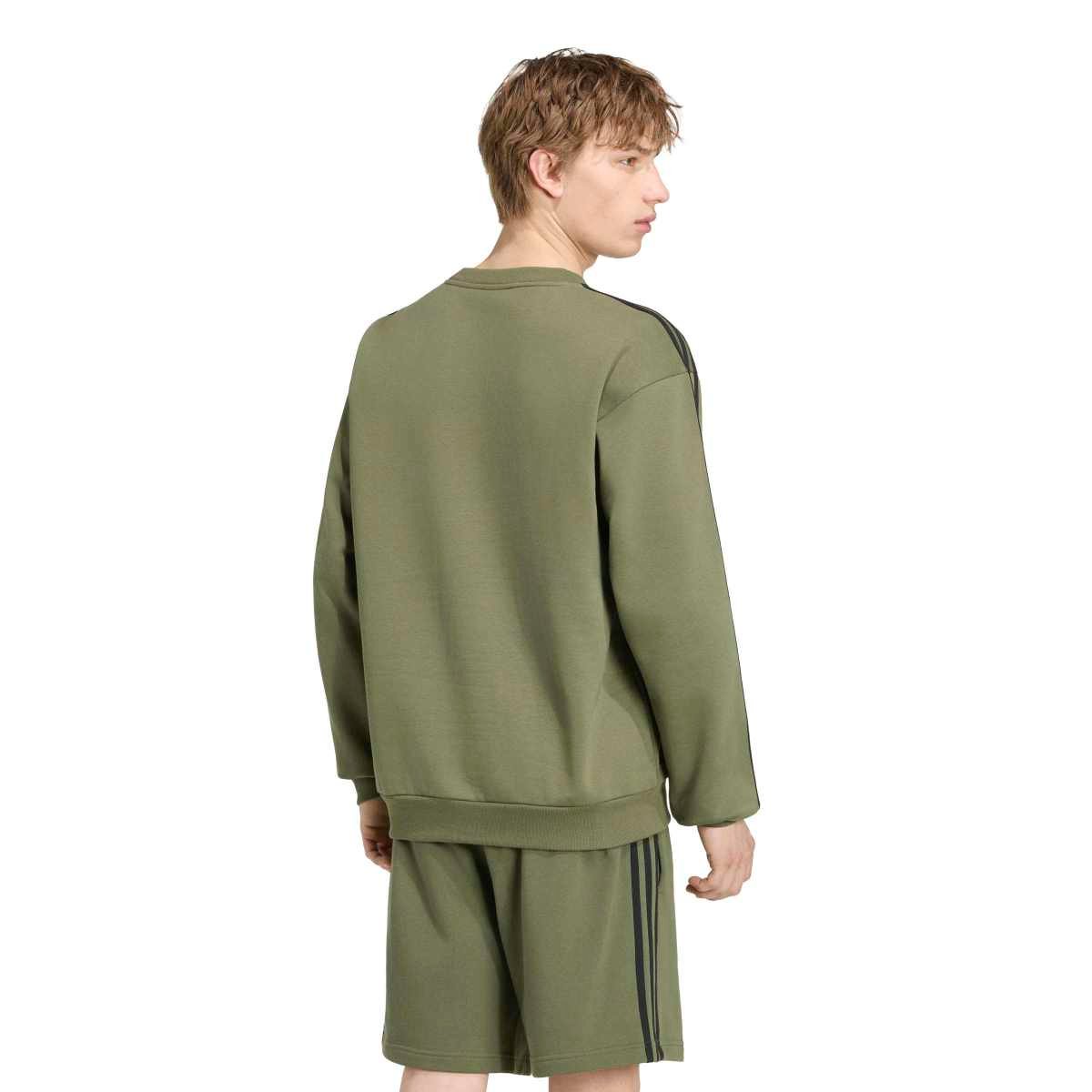 Adidas FL Sweatshirt KY4160 | Chaki Vyriškas Džemperis Su Pūkeliu (Bliuzonas) - Image 2