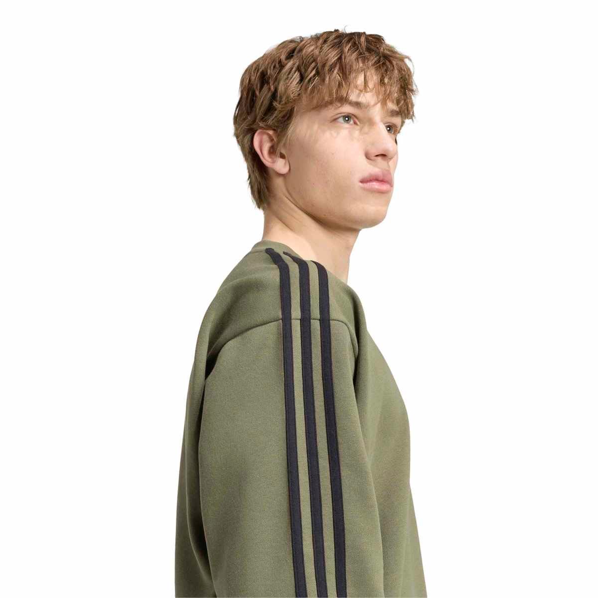 Adidas FL Sweatshirt KY4160 | Chaki Vyriškas Džemperis Su Pūkeliu (Bliuzonas) - Image 5