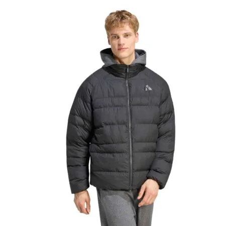 Juoda vyriška rudeninė žieminė striukė supakuojama Adidas Essentials Packable Insulated Jacket KF2710.