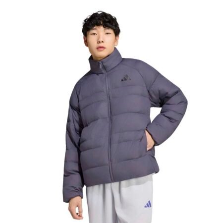 Pilka vyriška rudeninė žieminė striukė supakuojama Adidas Essentials Packable Insulated Jacket KS7700.