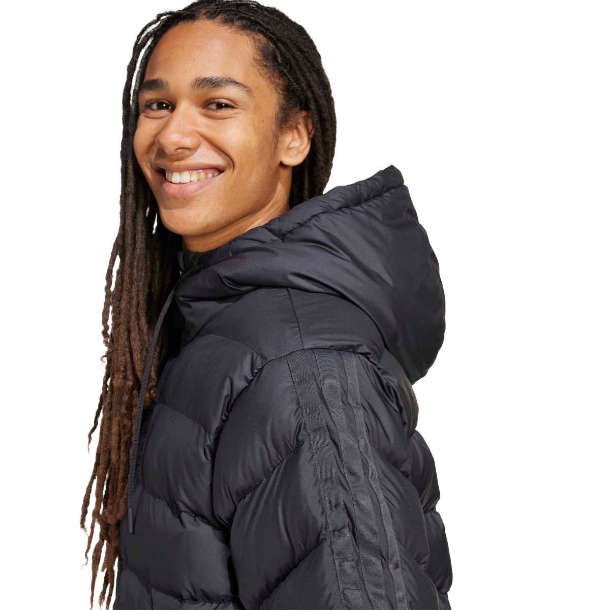 Adidas ClimaWarm Jacket KE8328 | Juoda Vyriška Žieminė Striukė Su Gobtuvu - Image 5