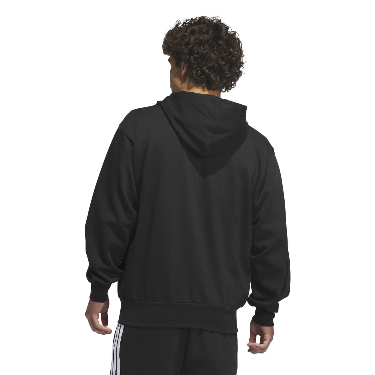Adidas FL Hoody IA6045 | Juodas Vyriškas Džemperis Su Užtrauktuku ir Gobtuvu - Image 2