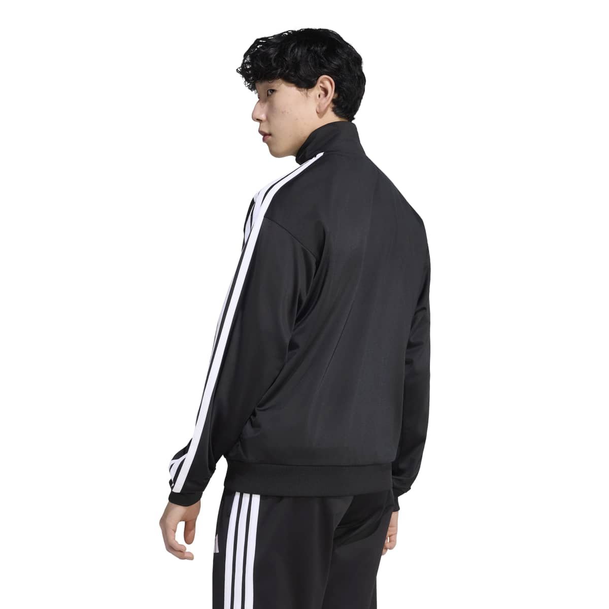 Adidas 3S Track Top KX5657 | Juodas Vyriškas Sportinis Džemperis (Su Užtrauktuku) - Image 2