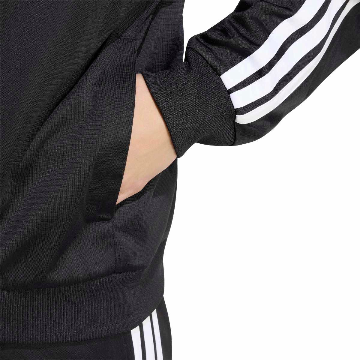 Adidas 3S Track Top KX5657 | Juodas Vyriškas Sportinis Džemperis (Su Užtrauktuku) - Image 5