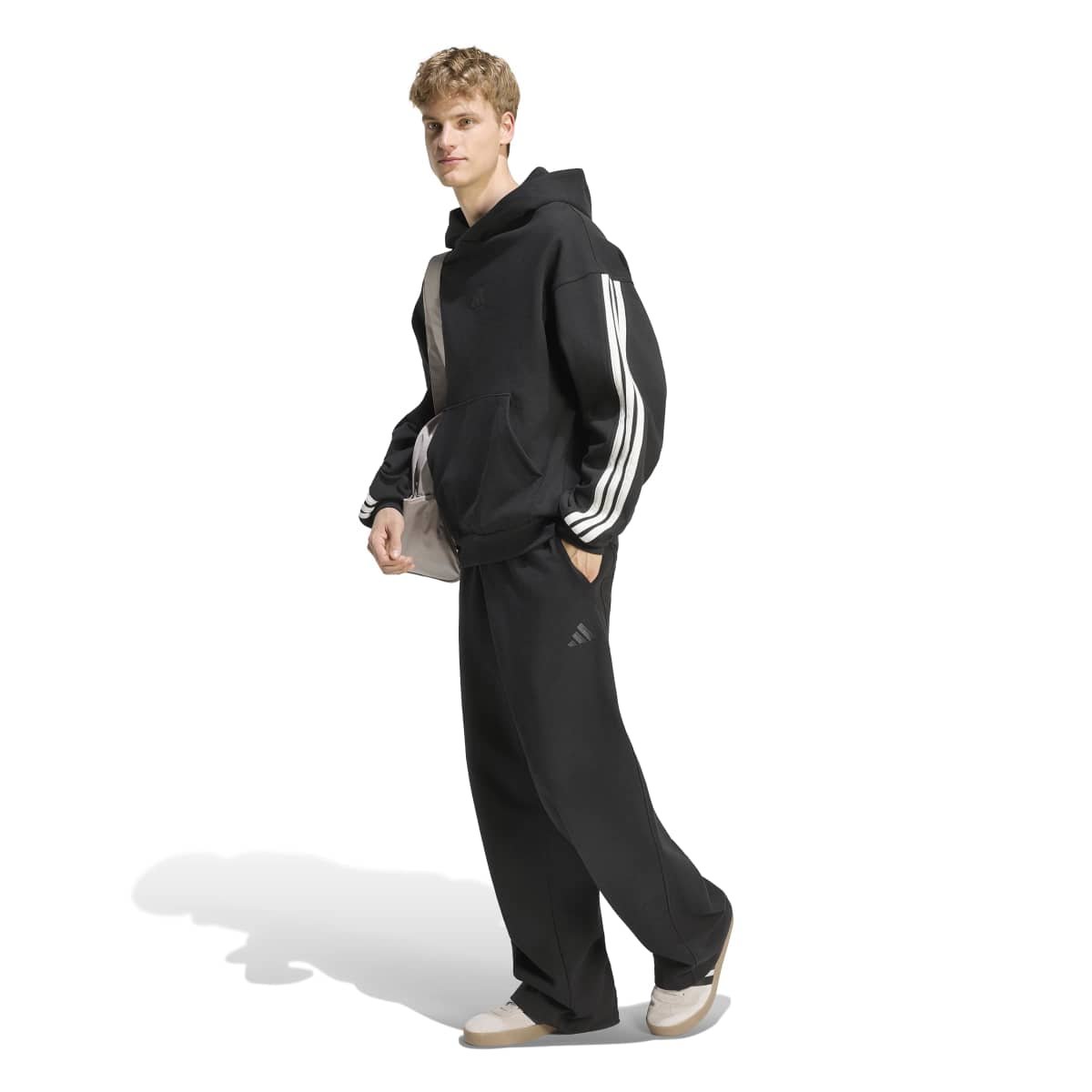 Adidas Pants FT KW2300 | Juodos Vyriškos Plačios Treninginės Kelnės (Medvilnė) - Image 3