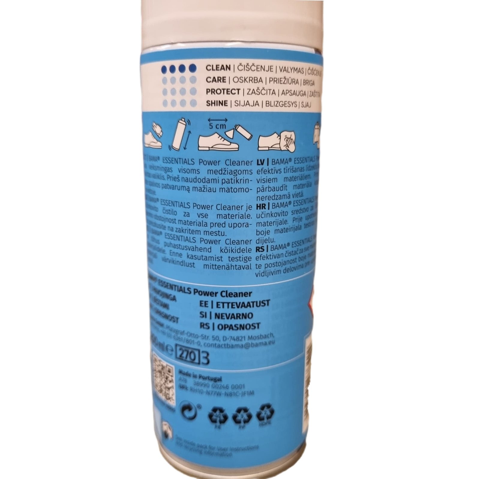 Bama Power Cleaner A78 | Universalios Batų Valymo Putos (200ml) - Image 4